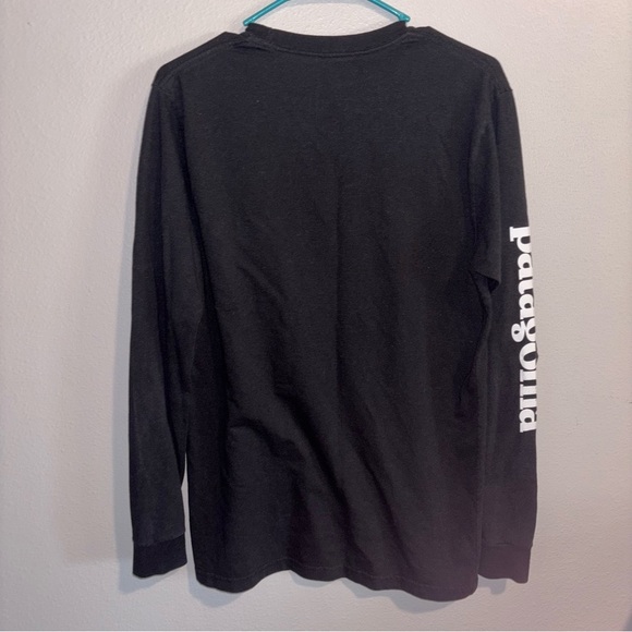 Patagonia Men's Black Long Sleeve Logo Tee - Picture 4 of 4